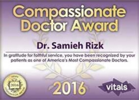 Compassionate Doctor Award - Dr. Samieh Rizk 2016