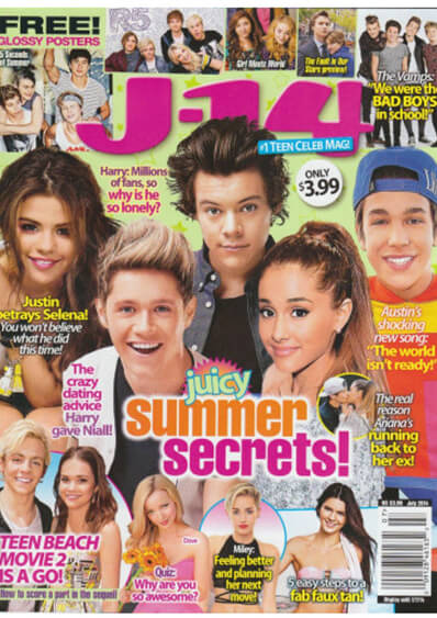 J-14 Magazine - speaks about Teenage Rhinoplasty