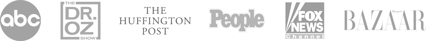 As Seen On: abc, The Dr.OZ Show, The Huffington Post, People, Fox News Channel, Bazaar