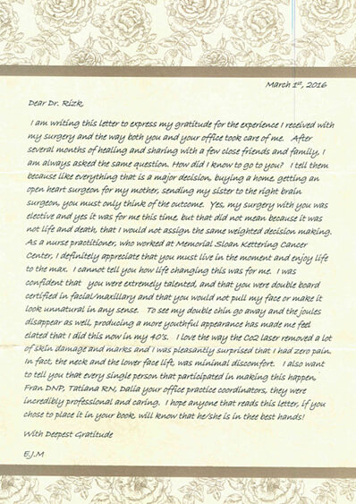written testimonial #3973