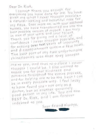 written testimonial #3971