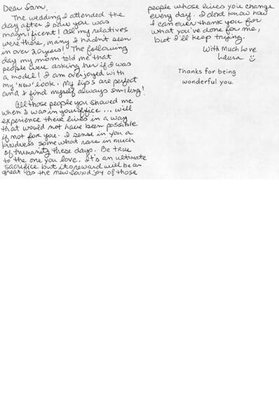 written testimonial #3880