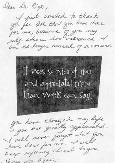 written testimonial #3887