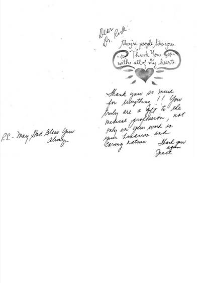 written testimonial #3888