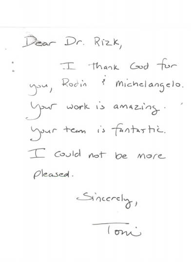 written testimonial #3931