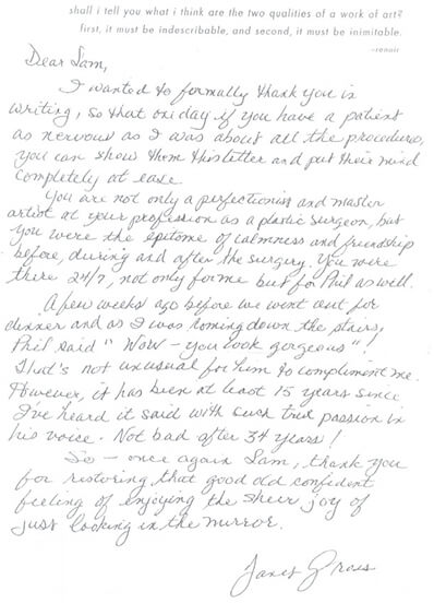 written testimonial #3941
