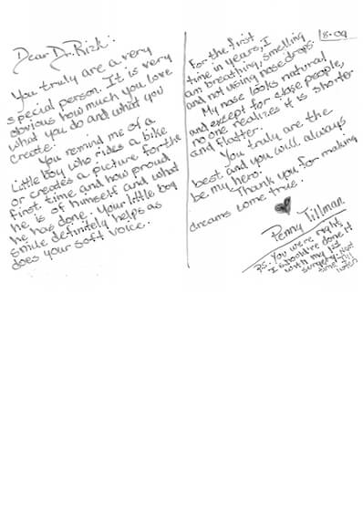 written testimonial #3929