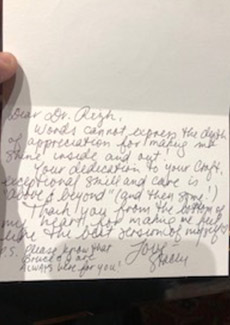 written testimonial #7171