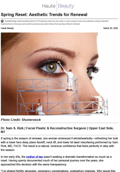 Spring Reset: As we enter a new season, how are patients using aesthetic treatments for renewal, and which procedures best reflect that spring refresh mindset?