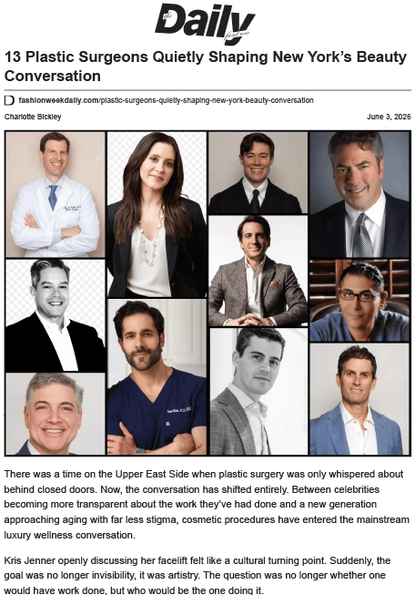 13 Plastic Surgeons Quietly Shaping New York’s Beauty Conversation